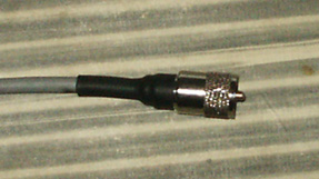 PL-259 plug with heat-shrinkable tubing