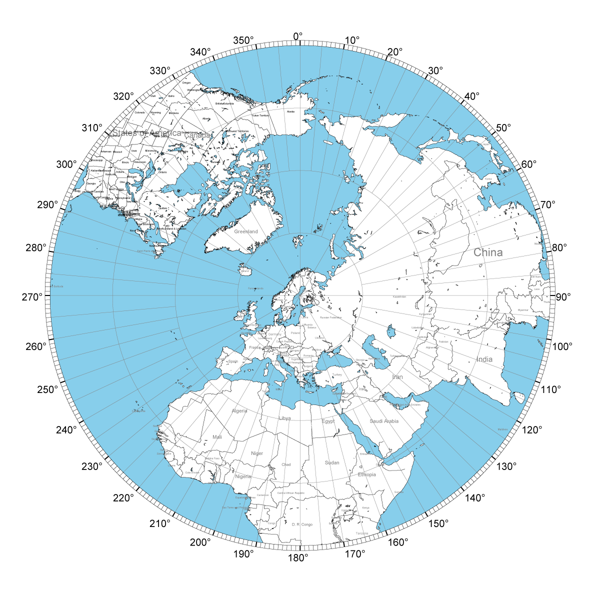 Determine Antenna Orientation With An Azimuth Map · Red River Radio Amateurs