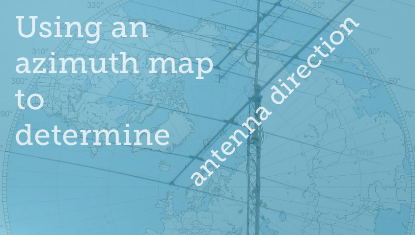 Using an azimuth map to determine antenna direction